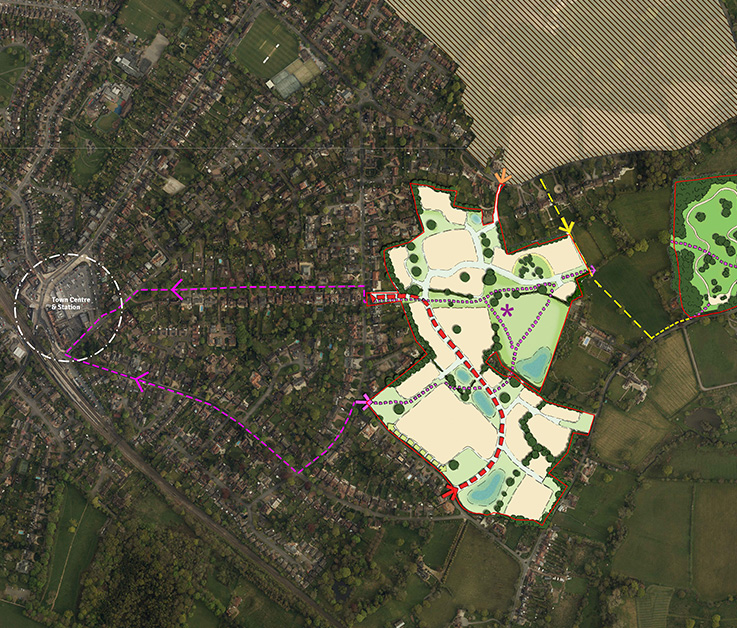 Oak Green Development Concept plan